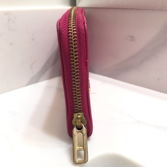 🆕🔥JUICY COUTURE REAL LEATHER&SUPER CHIC&TRENDY PRETTY PINK&GOLD HARDWARE NWOT - Picture 8 of 15